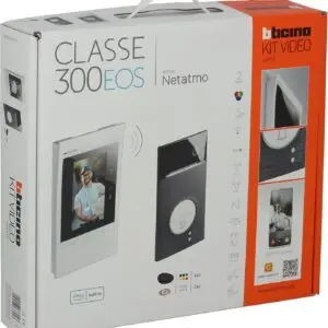Kit BTicino Videoporteiro Unifamiliar Conectado Wi-Fi – Série Linea 3000 & Monitor Classe 300EOS com Alexa (363915)