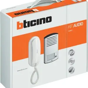 Kit BTicino Porteiro Áudio Unifamiliar – BTicino Linha 2000 & Sprint L2 (366811)