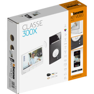 Kit BTicino Videoporteiro Unifamiliar Wi-Fi – Série Linea 3000 Black & Monitor Classe 300X (7" Wi-Fi)