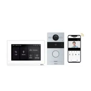 Kit Videoporteiro Monofamiliar Wi-Fi 2 Fios – CDX Home 7" (CDX2W)