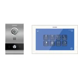 Kit Videoporteiro Unifamiliar IP – FERMAX Tecnologia MEET & Monitor WIT 10" Branco (1506)