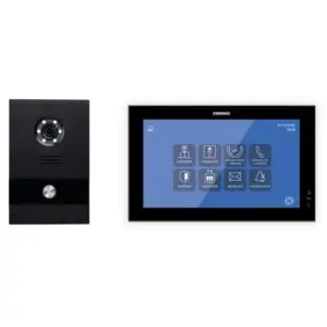 Kit Videoporteiro Unifamiliar IP – FERMAX Tecnologia MEET & Monitor WIT 10" Preto (1507)