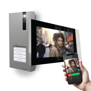 Kit Videoporteiro Unifamiliar IP Wi-Fi – Série Quadra & Monitor 7TOP (KVQ8570)