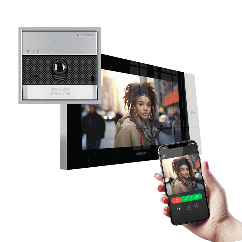 Kit Videoporteiro Unifamiliar IP Wi-Fi – Série Ultra & Monitor 7TOP (KVU8571)