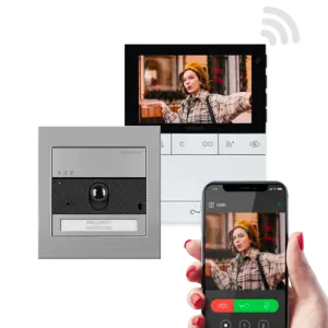 Kit Videoporteiro Monofamiliar Wi-Fi – Série Ultra & People Alta-Voz Wifi SB2 (PL8190W)