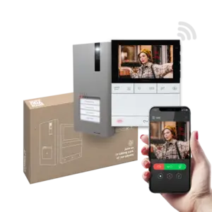 Kit Videoporteiro Monofamiliar Wi-Fi – Série Quadra & People Alta-Voz SB2 (PL8451V)