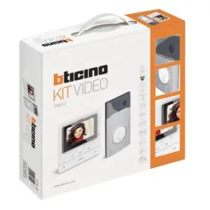 Kit BTicino Videoporteiro Unifamiliar/Bifamiliar – Série Linea 3000 & Monitor Classe 100 V16E (364612)